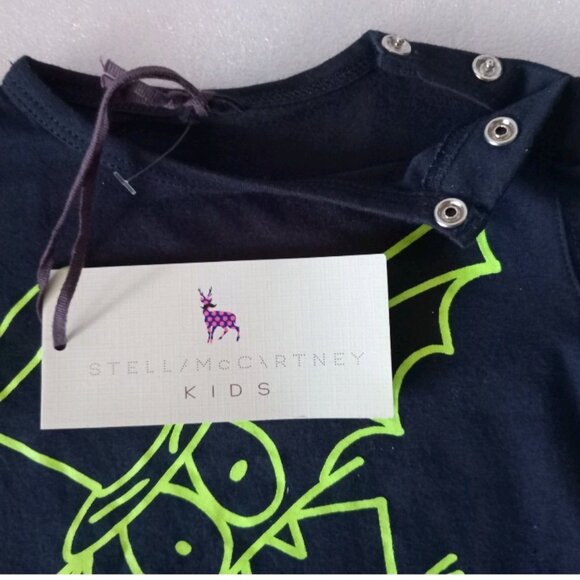 NWT Stella McCartney Baby Graphic T-shirt Halloween Spider Unisex Sz 6M - Picture 3 of 8